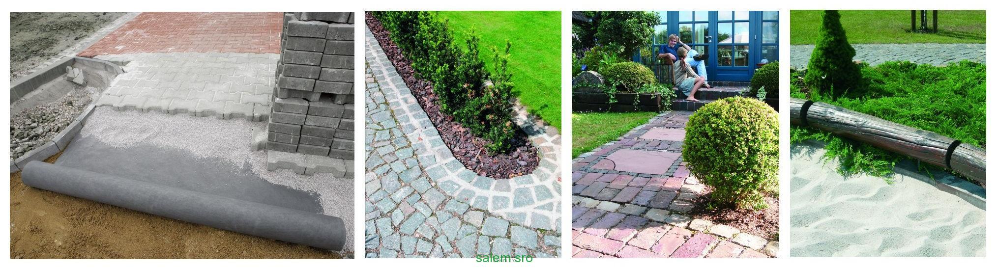 Netkaná geotextília čierna 1,6x20m, (32m2)  50g/m2